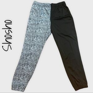 SHOSHO I where I can white spliced joggers
Size large